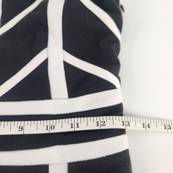 Sabo Skirt  Mini Dress Womens 8 Black White  Sleeveless Pencil Party Cocktail - Picture 10 of 11
